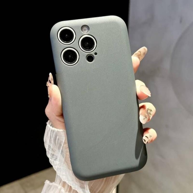 Matowe Silikonowe Płynne Miękkie Etui na Telefon w Kształcie Kostki Mydła Dla iPhone 16 15 14 Plus 13 12 Pro Max 11 Gładkie Odporne na Wstrząsy Pokrowiec