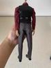 1/6 scale figure accessories: Men's suit outfit set in burgundy, red suit (head and body not included)