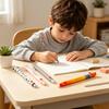 Radierbare Gelstifte mit Bauernhoftiermotiven für Kinder – Niedliche Cartoon-Designs: Kuh, Truthahn, Esel, Schwein – Schreibt sanft und ist leicht zu radieren – Spaß an der Schule