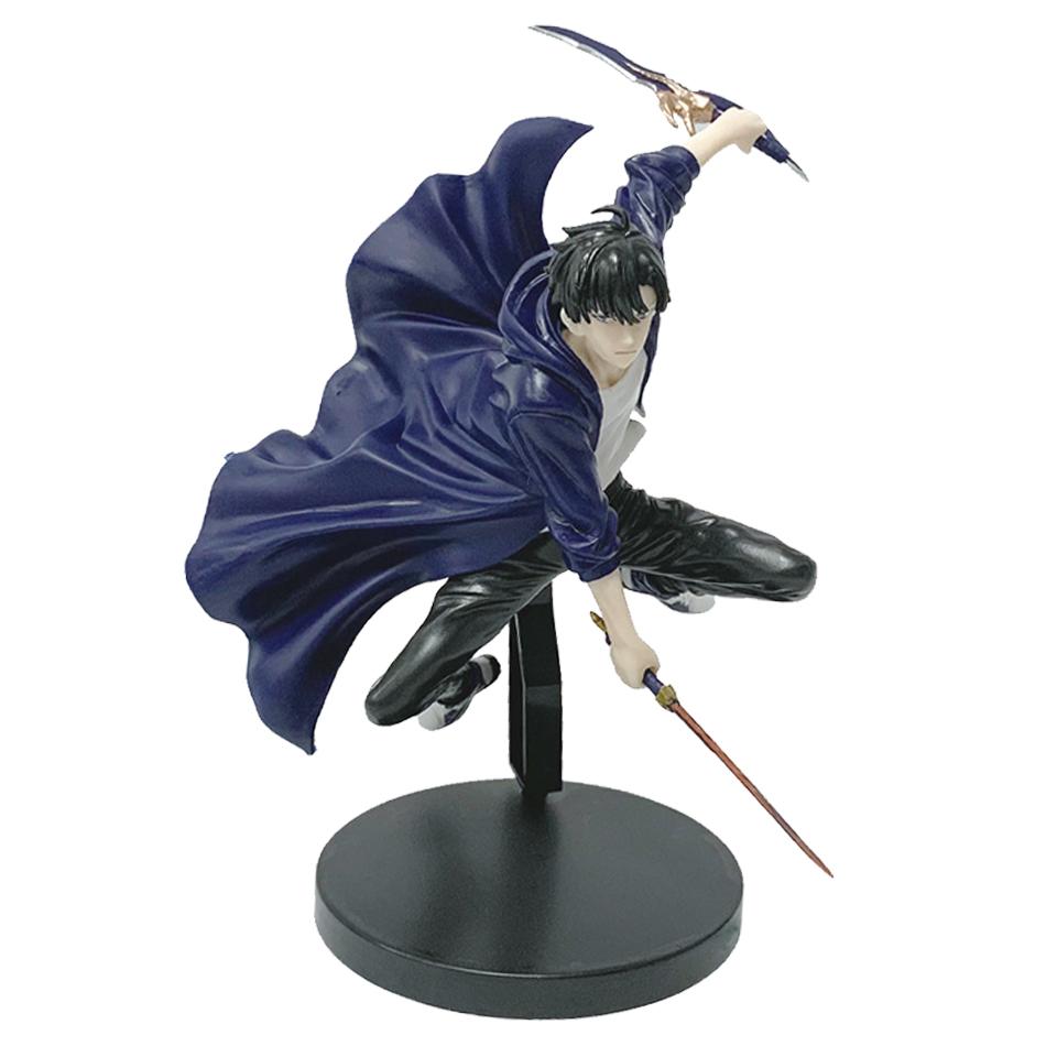 In Stock Solo Leveling Shadow King Figure Sung Jinwoo Cheng Xiaoyu Handheld Model Desktop Ornament Anime Collection Model Gifts