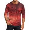 Men's Round Neck Plunger Sleeve T-Shirt Top