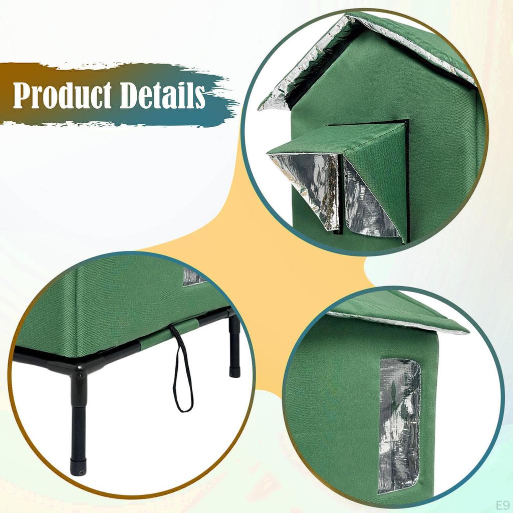 Outdoor Cat House Cats Tent Stray Shelter for Winter Porch Patio