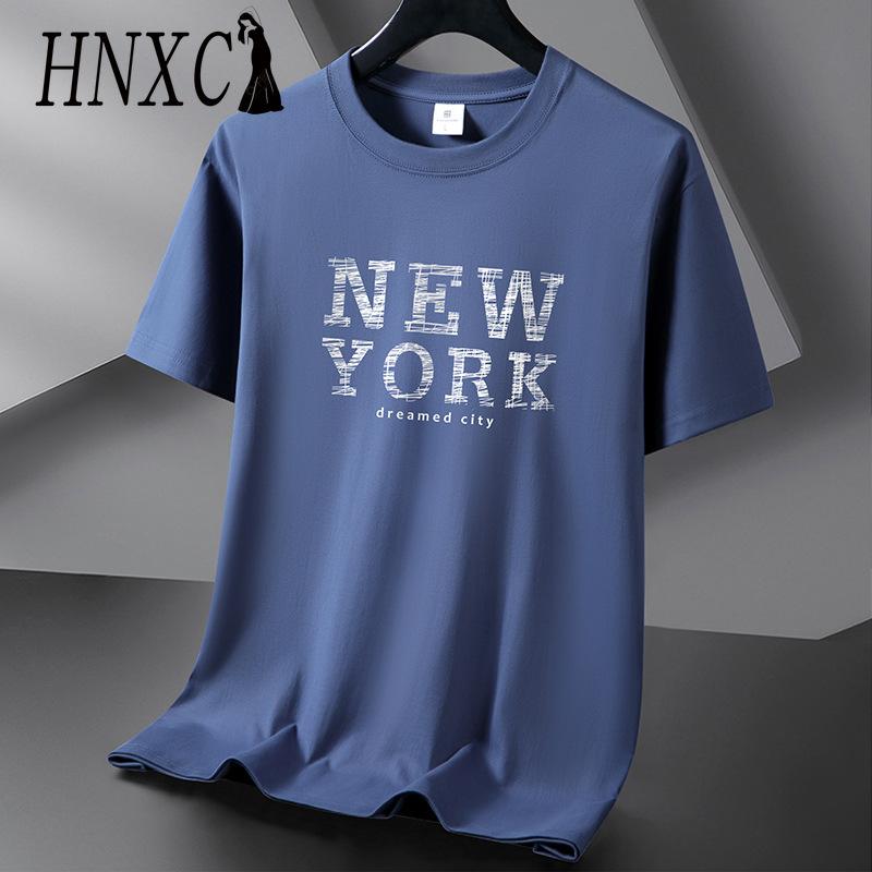 

Футболка с коротким рукавом из хлопка HNXC, мужская модная свободная рубашка с коротким рукавом и принтом «Сострадательная рубашка» XXXXXXL ucla синий