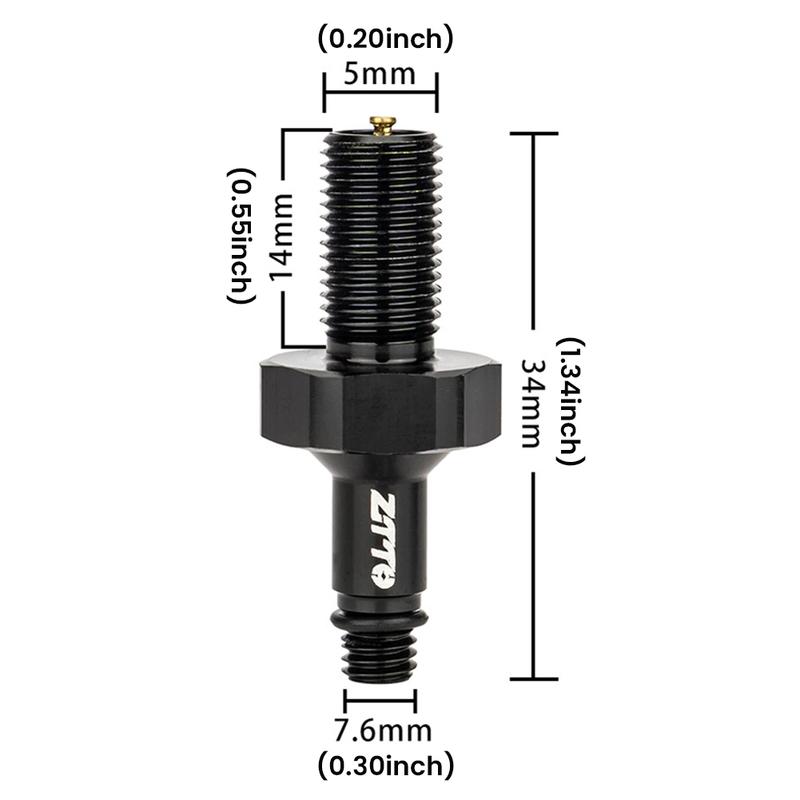 Bicycle Air Rear Shock Absorber Valve Adapter Aluminum Alloy Bicycle Pump Air Nozzle Tube Tool Mtb Pump Inflater Convert Mouth