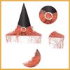 Mysterious Witch Hat with Lace Veil - Halloween Magician Costume Accessory
