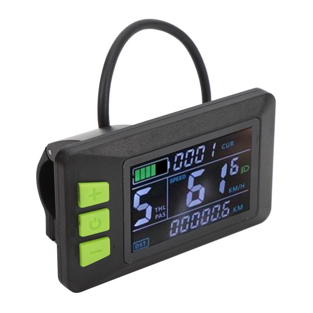 Electric Scooter LCD Display Meter 6 Pin Water Resistant Electric Scooter Display Control Panel for 24V 36V 48V 52V 60V