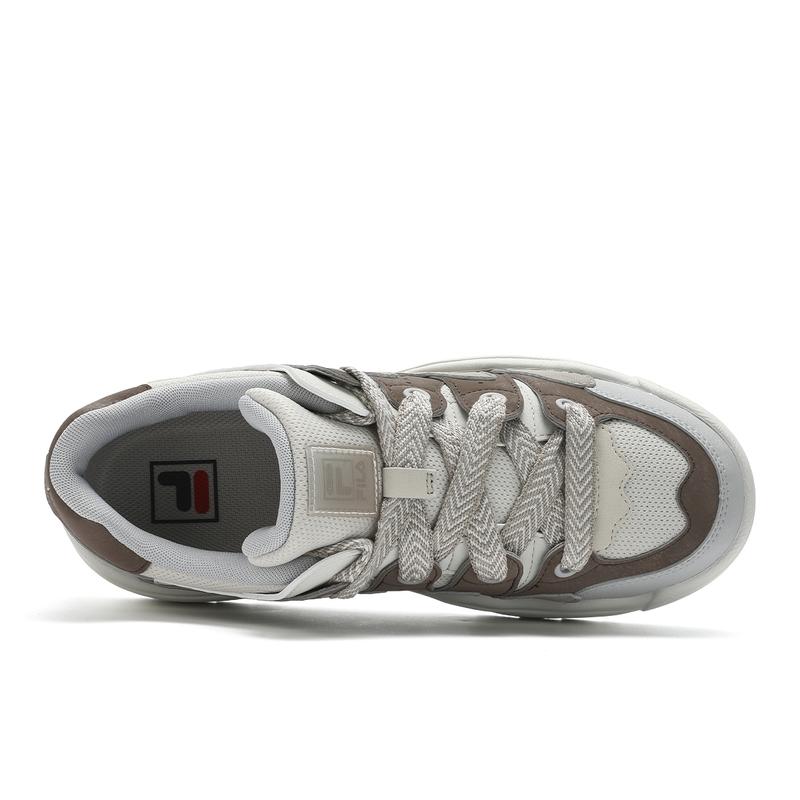 FILA Rosetta Fashion Trend Low-Top Skate Shoes Women sneaker Gray Brown F12W431204FBA