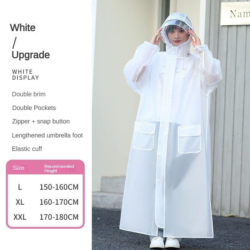 Regenmantel Regenfester Ganzkörper-integrierter verdickter langer Herren- und Damen-Poncho für Erwachsene beim Reiten und Wandern im Elektroauto