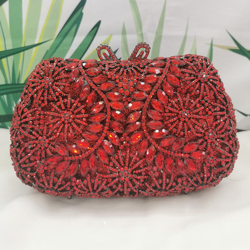 WHTUOHENG Bolso de Noche de Cristal Plateado Carteras de Diamantes Rhinestone Mujeres Carteras de Rhinestone Bolsos de Boda y Baile de Fin de Curso Bolso de Mano para Cena