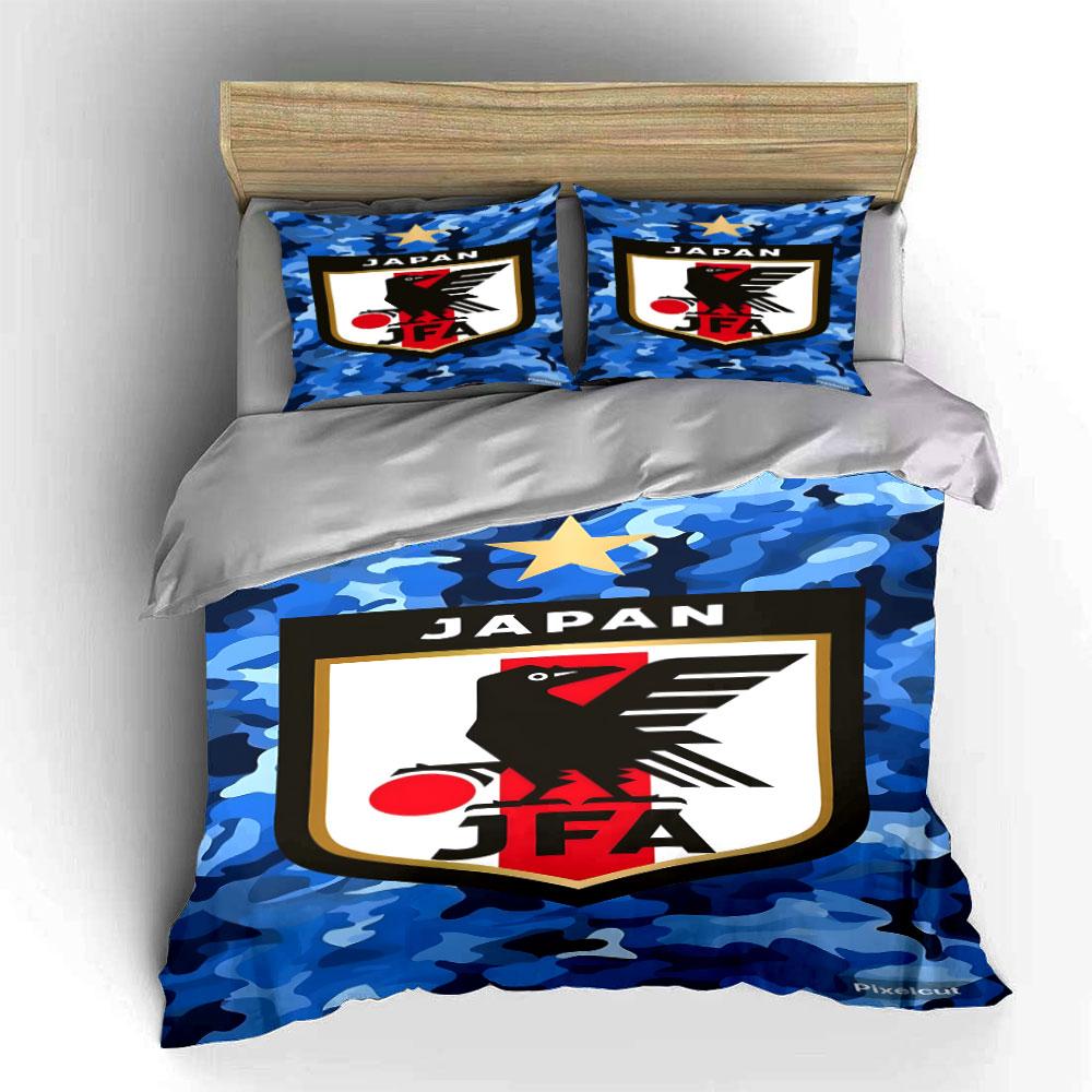 Blue camouflage with bird. Bedding sets Duvet cover sets Duvet covers Pillowcases(1 * Duvet Cover 2 * Pillowcases without duvet insert)