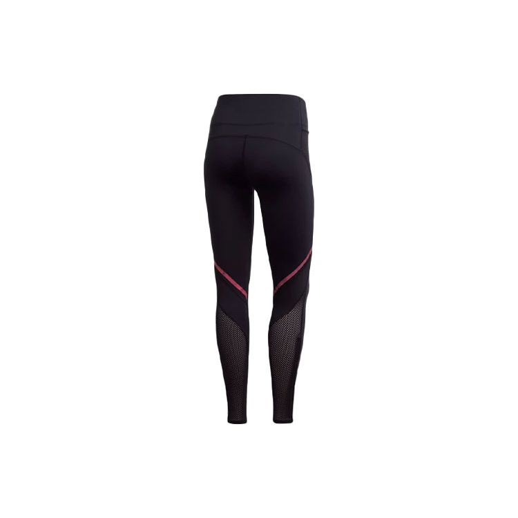 Adidas Logo Reflective Moisture-Wicking Tight Running Pants Women bottoms Black FM7633