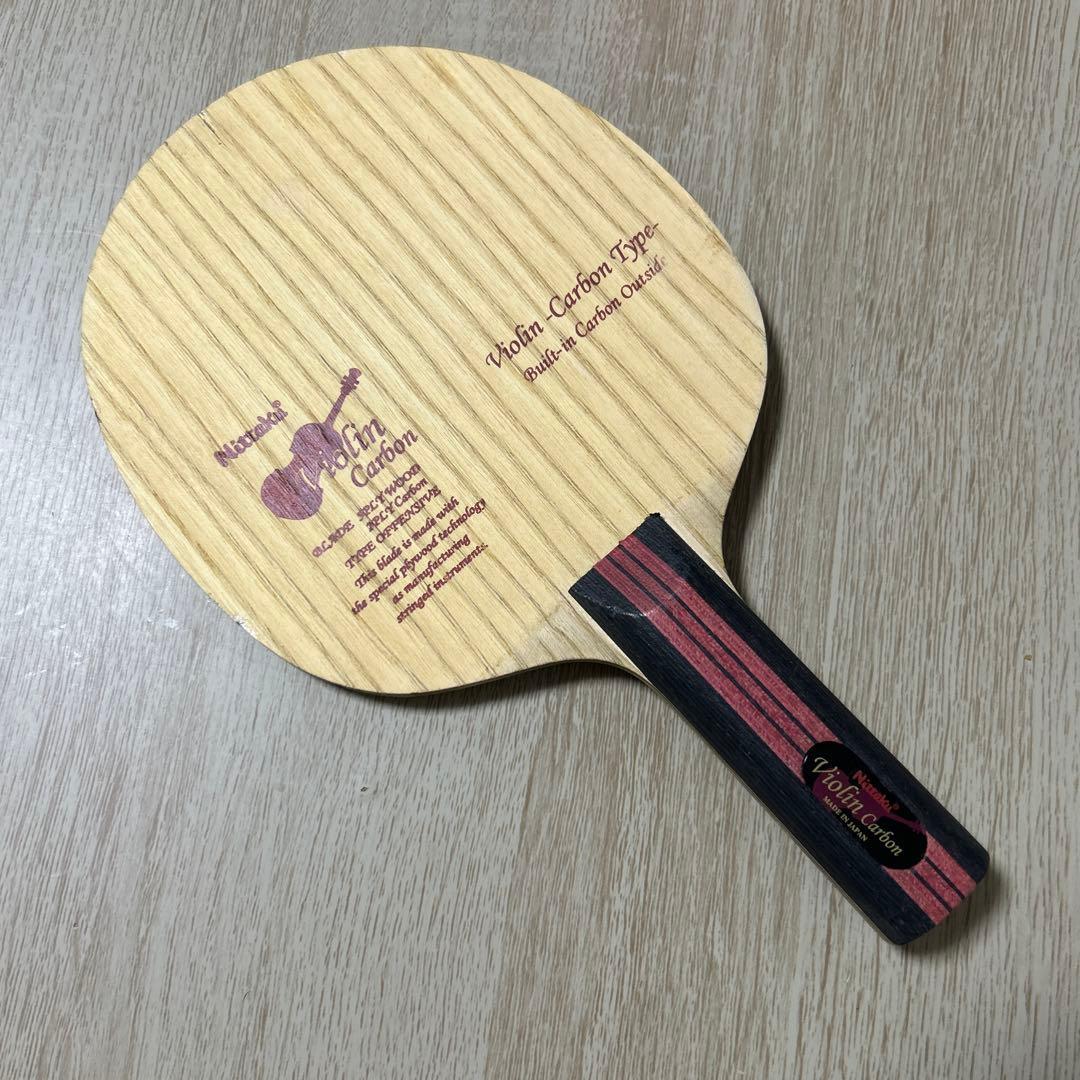 Used Nittaku violin carbon table tennis racket
