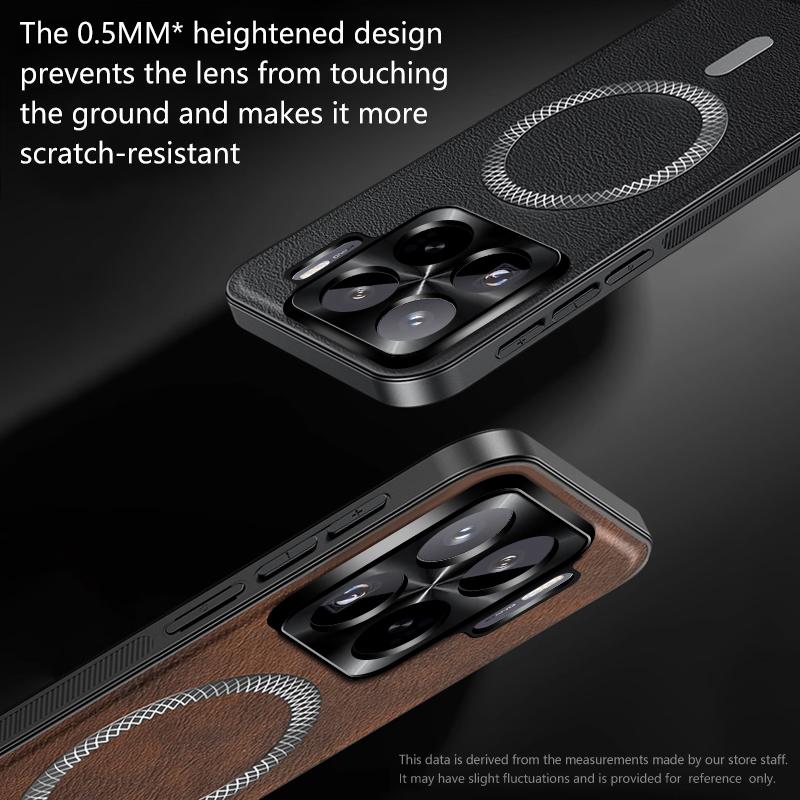 Retro Leather Magnetic Phone Cases For Xiaomi 15 Ultra 12 13 14 15s Pro 14T 14 Ultra Business Camera Protection Shockproof Cover