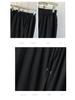 2025 Autumn Plus Size High Waist Loose Casual Twill Satin Pants for Women - Slimming, Versatile, and Long Fit