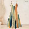 Women Plus Size Two Piece Set Short Sleeve Draped Cardigan Strappy V Neck Flared Printed Dress Dark Blue Gold