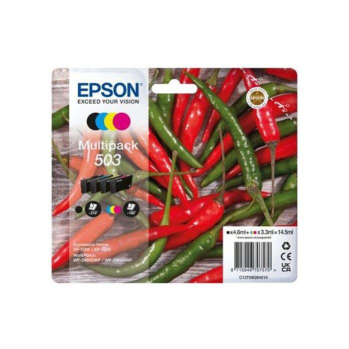 Cartouche d'encre - epson - pack 503 piment - jet d'encre - multi-couleurs - 4 pièces