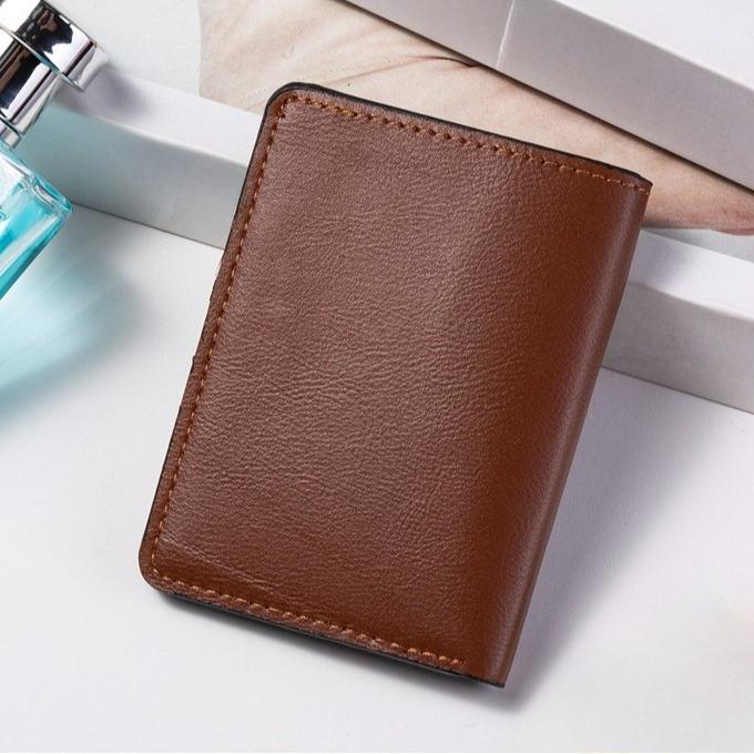 Portofel Mini pentru Bărbați Ultra-subțire Piele Moale Portofel pentru Carduri de Credit Clip pentru Bani Suport pentru Carduri Portofele Scurte Verticale de Înaltă Calitate