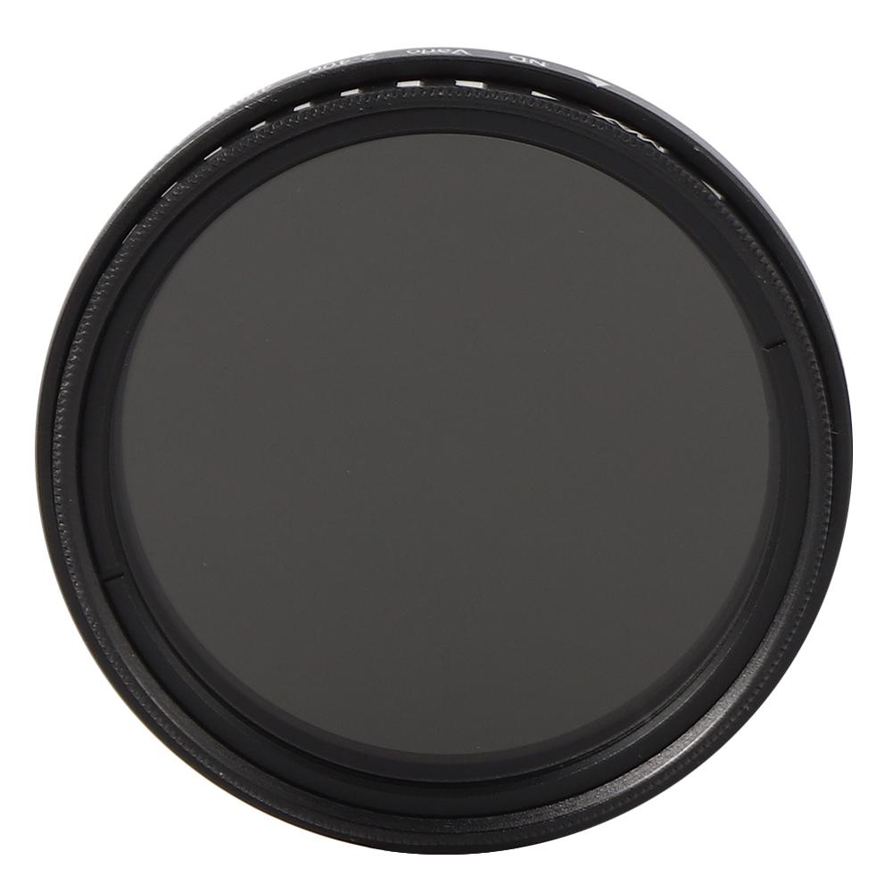 Junestar ND Lens Filter Neutral Density ND2‑400 Adjustable for SLr Mirrorless Camera Lenses(46mm )