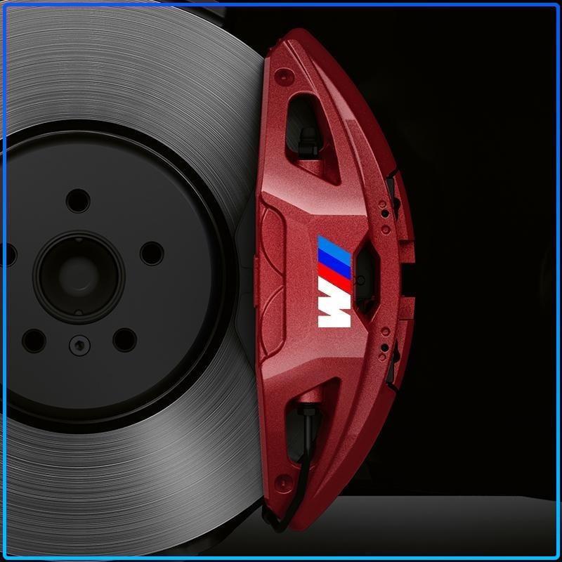 6pcs/Set Car Brake Caliper 3D Stickers Heat Resistant Waterproof Decal For BMW E61 E81 E87 1 2 3 4 5 6 7 Series X1 X3 X4 X5 X6