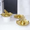 Unique Floral Candle Stand 3D Iron Candle Holder High-grade Gold Candle Holder  Living Room