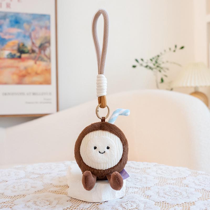 Fruit Plush Toys: Strawberry, Mangosteen, Watermelon, Pear - Tossable Figurines & Wedding Gift Dolls