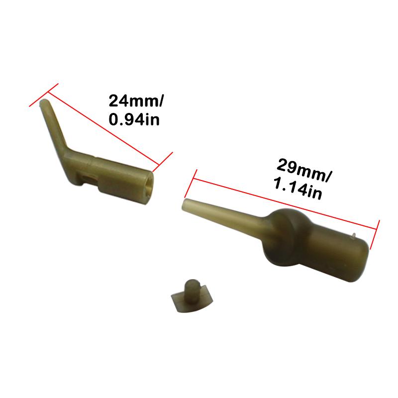 6 Set Accessori per la pesca alla carpa Run Rig Kit con perline in gomma per carpa Chod Elicottero Rigs Hair Rig Terminal Tackle