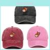 Dog Embroidered Baseball Cap With Sun Protection For Outdoor Activities