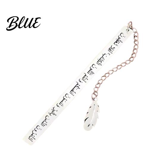 Book Accessory Metal Bookmark Engraved with Arabic Characters Stainless Steel Rust-Resistant Page