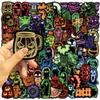 50/100PCS Halloween Neon Theme Sticker Graffiti DIY Kids Toys Phone Notebook Luggage Motorcycle Laptop Fridge Decals Stickers