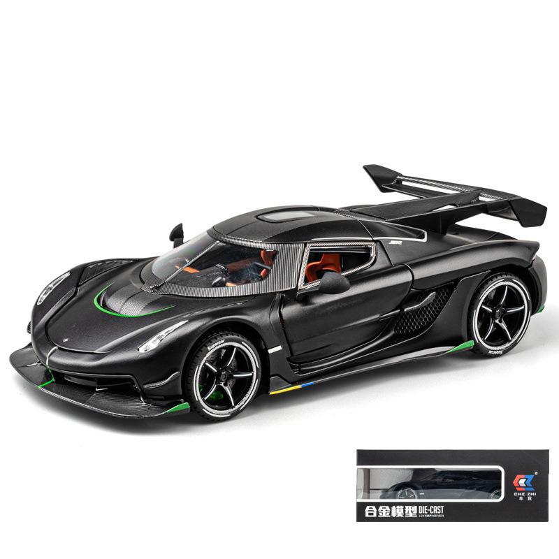 1/24 Lamborghini Koenigsegg JeskoModel Autíčka Zliatinové Zberateľské Odliate Vozidlá so Zvukom a Svetlom