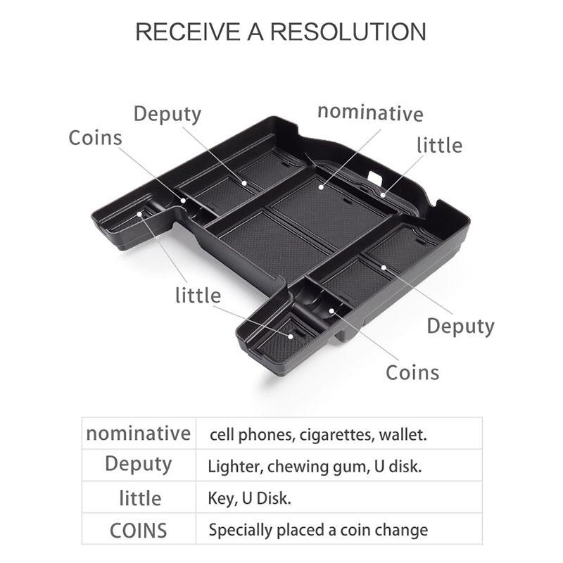 For 19-25 Dodge Ram armrest box, storage box, central control, automotive accessories, special modification parts