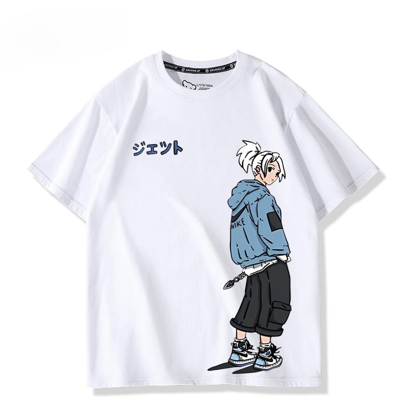 Valorant JETT Trička Hra Nejnovější Tričko pro Muže Unisex Základní Tričko Hip Hop Narozeninové Dárky Topy Oblečení Pro Choice