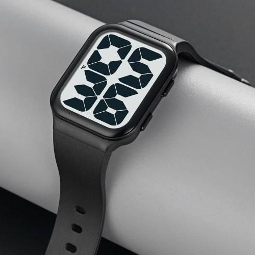 Zolohoni Men's Waterproof Digital Watch with Oversized Numerals, Black & White, for Seniors and Senior Women