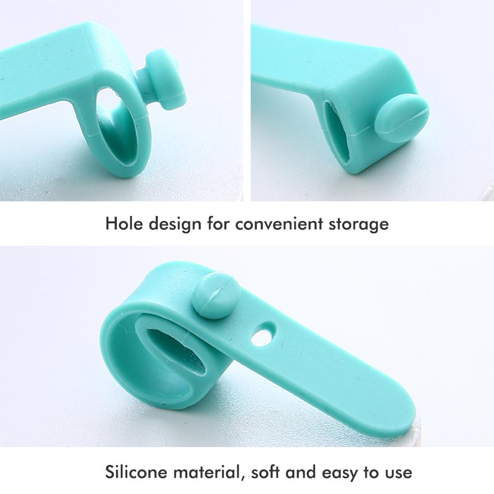 20PCS Cable Tie Silicone Colorful Reusable Holder Strap Organizer Management for Fastening Cable Cords and Wires