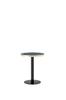 Modern Round Side Table, Marble-Look Tabletop with Golden Rim, Sturdy Metal Frame In Black/Gold, Ideal As Coffee Table, Nightstand or Balcony Table