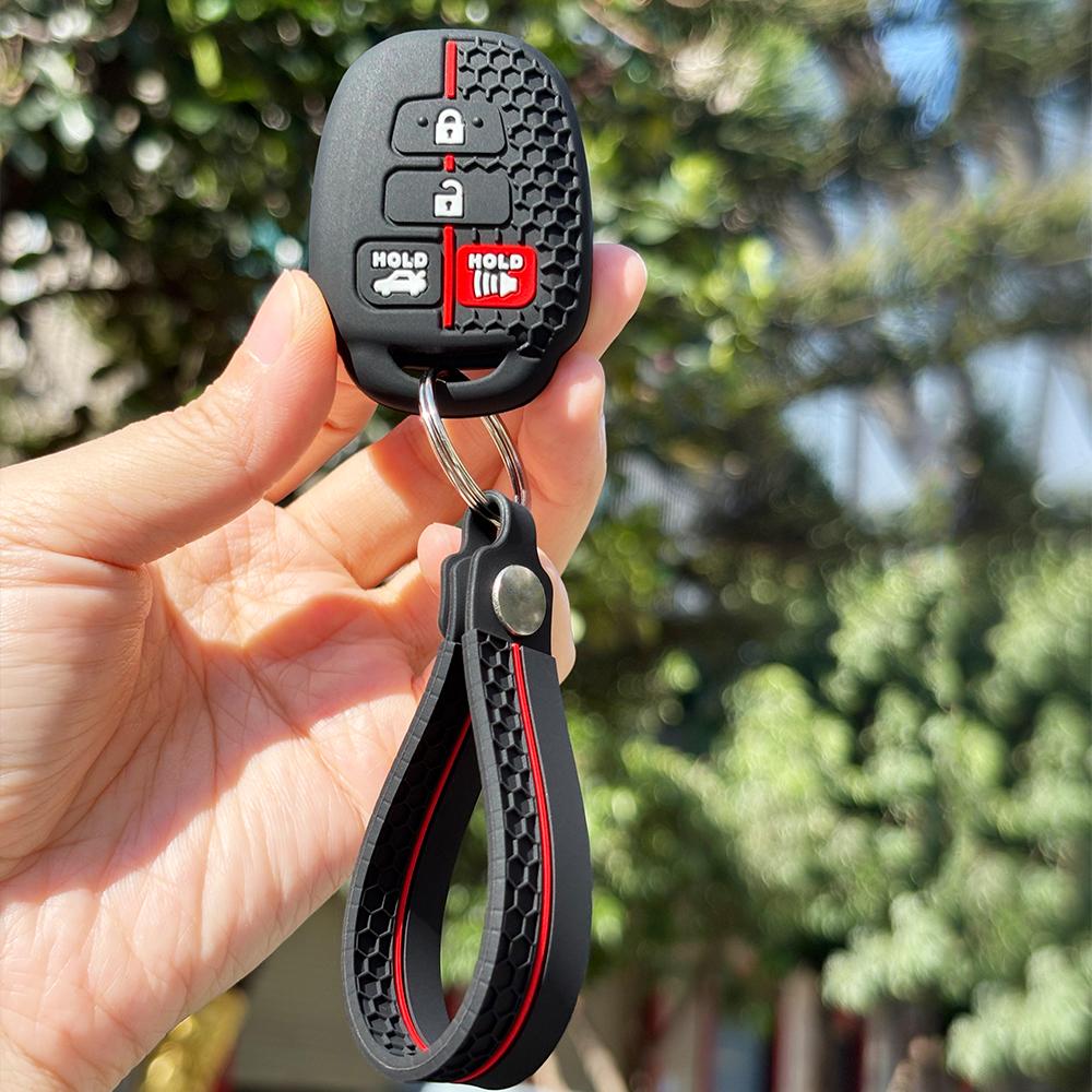 Key Fob Cover Protection For Toyota Prius C Rav4 Tacoma Vios Prius C Highlander Camry 50 Corolla Keychain Holder