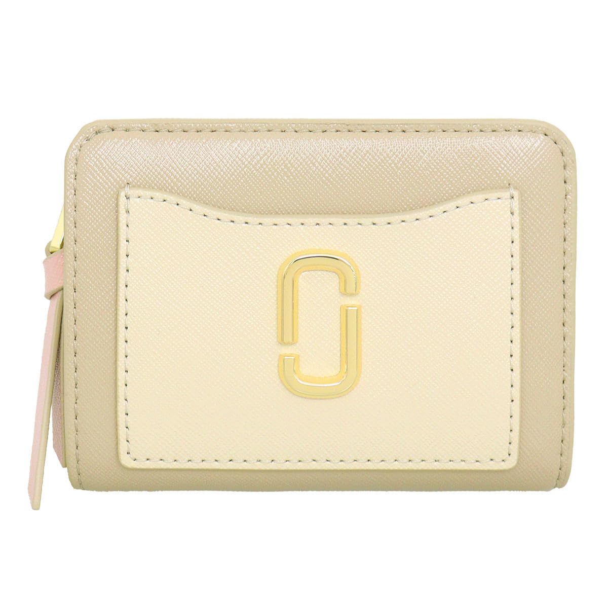 

Marc Jacobs The Snapshot Saffiano Leather Mini Compact Wallet (Bi-fold) 2F3SMP062S07 Khaki Multi, Women s [Brand Name] [Used]