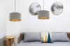 Hanging Lamp Ceiling Chandelier Golden Velvet Lampshade