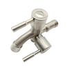 Dual Control 1/2" Double Outlet Faucet Bidet Water Tap One In Two Out for Bathroom Sink Fitting Washing Machine