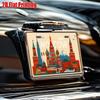 1 Piece, Retro Metal License Plate Moscow Red Square Landmark Number, Suitable for Home, Bar, Cafe, Garage Wall Art