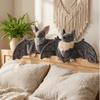 Cotone PP Animale di Peluche di Halloween Ultra-Morbido Ornamento per Decorazione Domestica Adorabile Pipistrello con Grandi Ali Festa