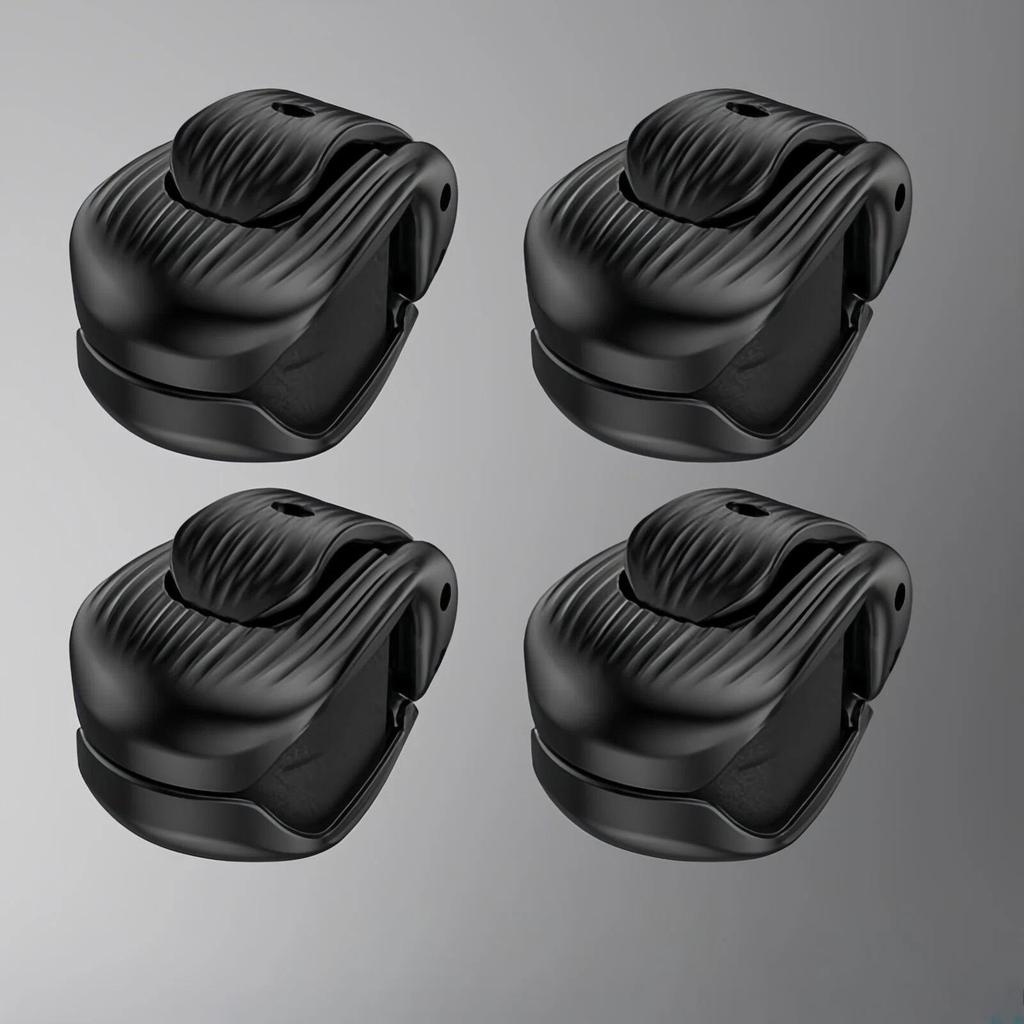 4 STuks Visaccessoires, Hengelhouder, Beschermhoes, Snelle Verbindings- en Bevestigingsklem, Geschikt voor het Bevestigen van Aashengel
