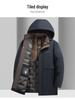 Winter 2025 Men's Windproof 3D Cotton Jacket: Thickened, Warm, Cold-Resistant, with Detachable Hood