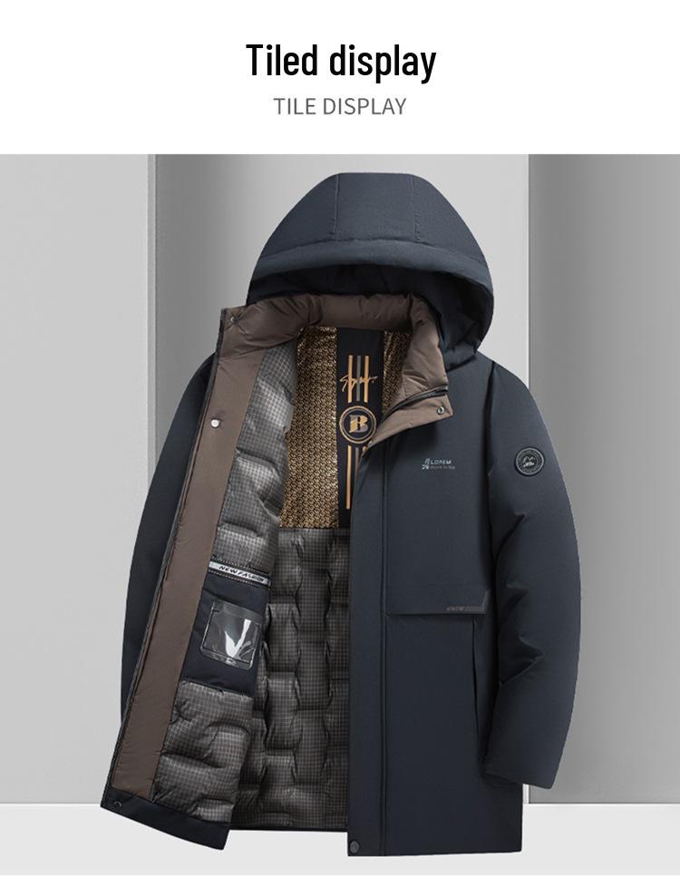 Winter 2025 Men's Windproof 3D Cotton Jacket: Thickened, Warm, Cold-Resistant, with Detachable Hood