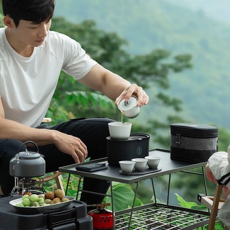 Edenus  Between Mountains & Rivers  Silver Portable Tea Set