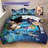 Blockman Go Pixel Adventure Printed 3pcs Bedding Set Soft Microfiber 1 Duvet Cover And 2 Pillowcases Home Bedroom Decor Xmas Gift K1861