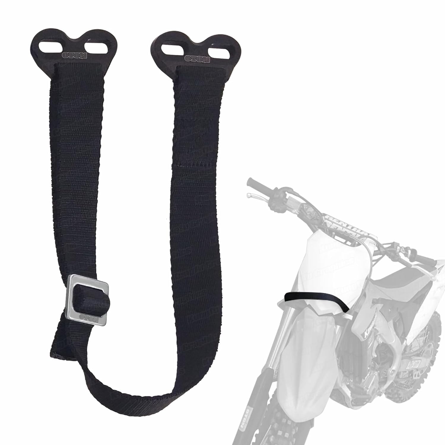 

Motorcycle Tow Rope Strap Rescue Pull Bundle Belt Link Black Tie-Down Rope,