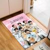 Custom Name K-pop Idol Collage Rug for Living Room, Game Rooms, Office, Bedroom, Floor Mat Playful Design, fan gifts Christmas decor