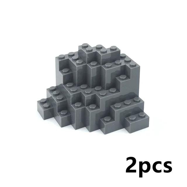 MOC Building Blocks Construction Drawbridge Mountain Rock Panel Rockery Hill Bridge DIY Bricks Accessories Creative Toys Leduo