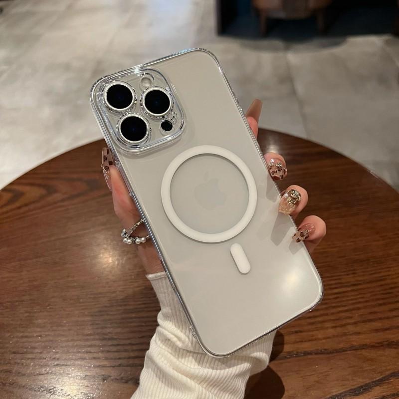 Ultra-Thin Magnetic Clear Hard PC Phone Case IPhone 18 Pro Max Anti-Yellowing Shockproof
